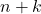n + k
