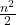 \frac{n^2}{2}